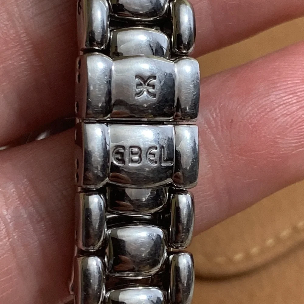 Ebel Beluga Diamond Quartz 26mm Steel .70 CW Glossy Stainless Steel Watch +Case